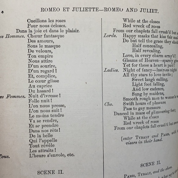 Official Libretto Romeo et Juliette Metropolitan Opera House French English - Picture 4 of 6